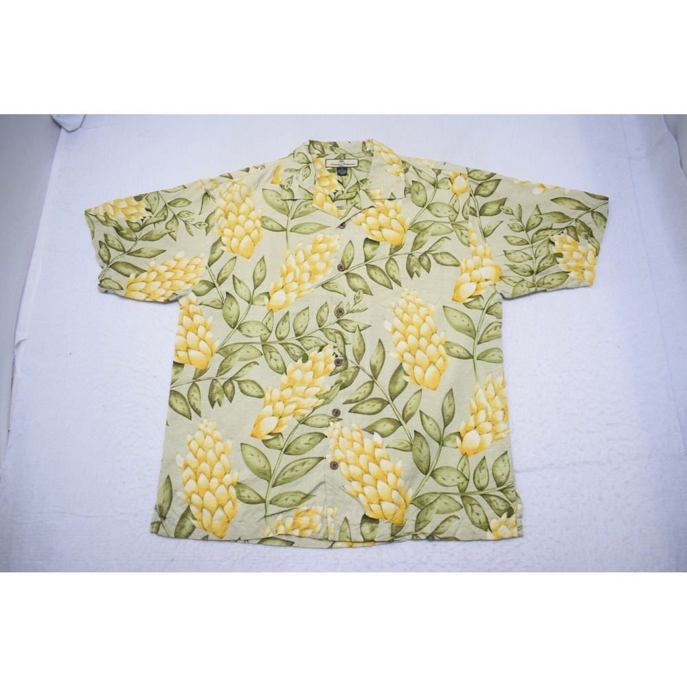Tommy Bahama Floral Hawaiian Shirt 100% Silk Short Sleeve Mens Size Medium - Picture 6 of 8